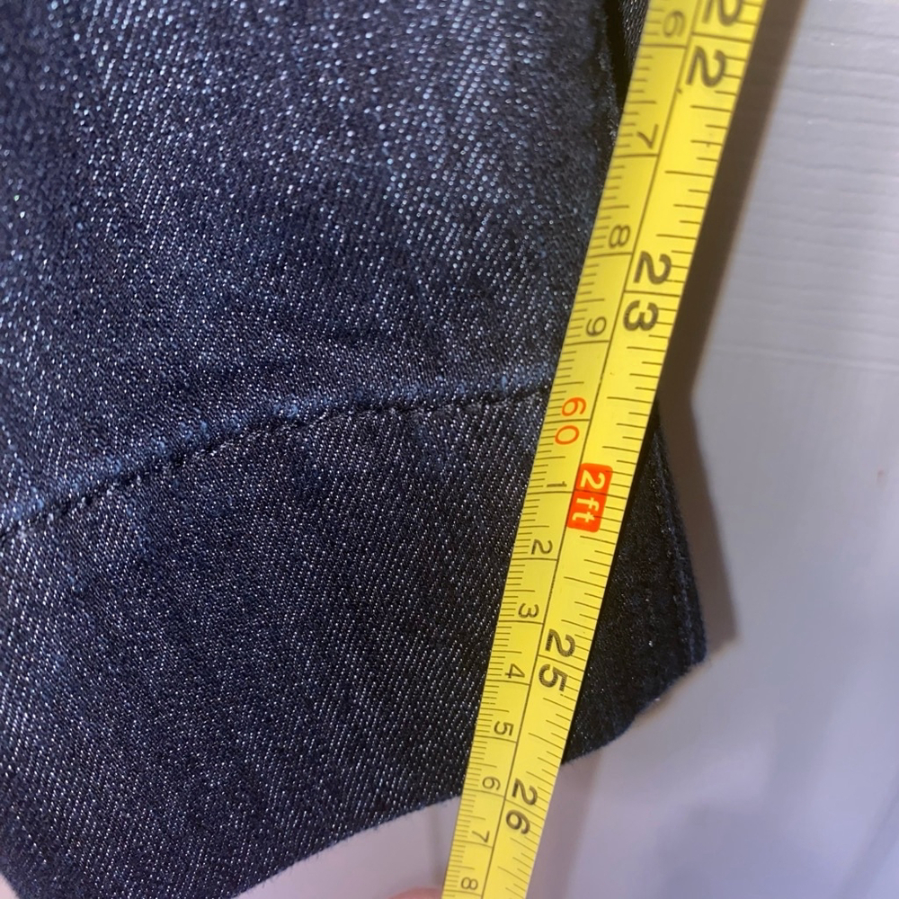 Women's Avenue Cropped Ankle Dark Wash Blue Jeans Denim Pants Size 22 - Picture 7 of 7